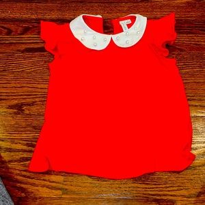 Janie and jack red shark polo